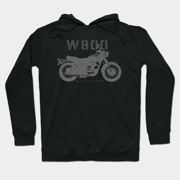 Kawasaki W800 19 Sts Hoodie by MessyHighway